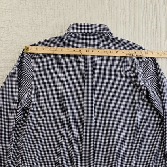 NEW Polo Ralph Lauren Performance Shirt Men's XL Stretch Blue Check Classic Fit - Picture 12 of 16